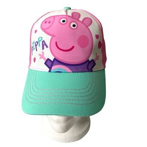 Peppa Pig Baseball Hat Kids Youth Pink White Turquoise 1 Piece